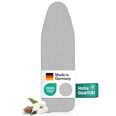 everlar® Premium Bügelbrettbezug 120x45 (L) I Made in Germany I OEKOTEX100 I Bügeltischbezug I Komfortpolster I Bügelbezug für 120-125x38-45cm Bügelbrett Bezug I Bügelbrettbezug für Dampfbügelstation