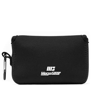 MegaGear Fujifilm X100F, X100T, X100S Ultraleichte Kameratasche aus Neopren mit Karabiner Haken schwarz