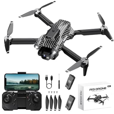 Drohne mit Kamera 4K, Bürstenloser Motor, 360°Flip, Headless Modus, WiFi, 5G Bildübertragung, Faltbar, One Touch Start/Stop mit 2 x 20 Minuten Batterien, Tragetasche,Kinderspielzeug Geschenk Drohne