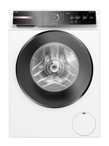 Bosch WGB244A40 Serie 8 Frontlader Waschmaschine 9 kg, 1400 UpM, Made in Germany, Speed Perfect, i-DOS mit Waschmittelscan, Iron Assist - reduziert Knitterfalten, Mini Load, Home Connect, Weiß