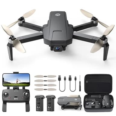 Holy Stone HS720S GPS Drohne mit Kamera 4K für Erwachsene,3KM Große Reichweite 5G Bildübertragung, 42 Min. Lange Flugzeit, Follow-Me, Auto Rückkehr, unter 249g faltbar Drohnen für Anfänger