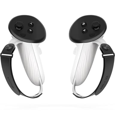 AMVR Controller-Griffe Kompatibel mit Meta/Oculus Quest 3S/Quest 3, Silikon-Cover-Zubehör, verstellbare Handschlaufe für kleine und mittlere Hände (Gilt nicht für offizielle Ladestationen)