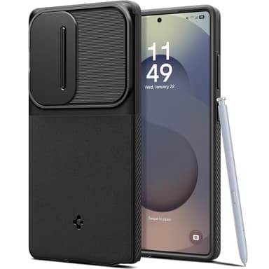 Spigen Optik Armor Hülle Kompatibel mit Samsung Galaxy S25 Ultra -Schwarz