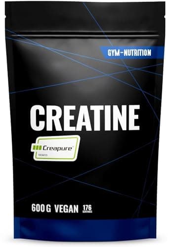 Creapure® Creatine Monohydrat Pulver 600g - Ultra Reines Kreatin Monohydrat - Optimal Hochdosiert - Creatin Monohydrat - Creatin Pulver Monohydrate - 100% Vegan in Deutschland abgefüllt