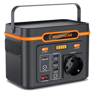 WHZOHCAR Tragbare Energiestation Tragbare Powerstation 24000mAh Solargenerator, Schnellladung in 1 Stunde, notstromaggregat solar, 6 Ausgänge für Geräte im Zuhause, Camping, Outdoor und Notstrom