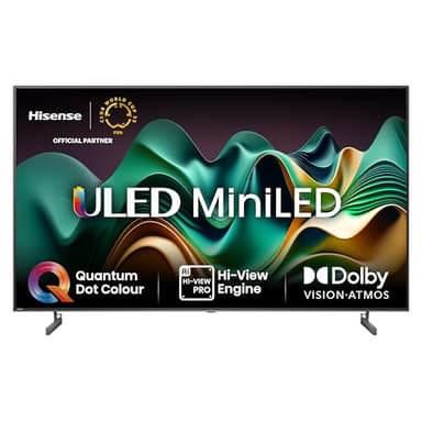 Hisense 55U6NQ 139 cm (55 Zoll) Fernseher 4K Mini LED ULED HDR Smart TV, 60Hz, HDMI 2.0, Game Mode Plus, Dolby Vision & Atmos, Bluetooth, Alexa Built-in, Anthrazit, [2024]