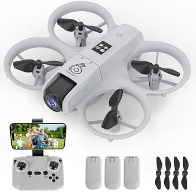 Mini Drohne für Kinder Spielzeug Drohne mit Kamera HD 720P, Kids Drone Toys mit LED Lichter/3D Flip/Kreisflug/30 Min Lange Flugzeit Outdoor Kinderspielzeug Geschenke für Jungen Mädchen ab 6 7 8+ Jahre
