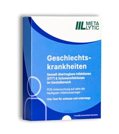 XXL STI-Test "10-in-1" auf Geschlechtskrankheiten, deutsches Qualitätslabor, Urintest
