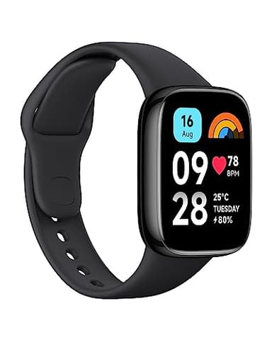 Xiaomi Redmi Watch 3 Active, 1.83 Inch LCD Display, Bluetooth Phone Calls, SpO2 and Heart Rate Monitoring, 5 ATM Water Resistance, 12 Days Battery Life, 100+ Fitness Mode, Black