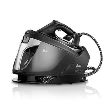 Ufesa Bügeleisen Dampfstation Digital care, 2600 W, 7 Bar, Bügeleisen Dampf Vertikal und Horizontal, Dampfstoß 325 g, Tank 1,5 L