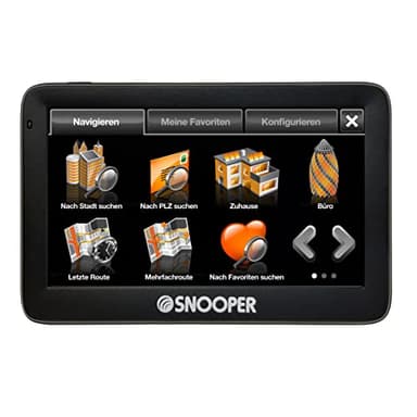 Snooper Ventura S5100 Plus Navigationssystem für Wohnwagen und Wohnmobil mit Multirouten-, Kreuzungs- und Spurführungstechnologie, inklusive lebenslanger UK/EU-Karten-Updates und 12,7 cm LCD-Display,