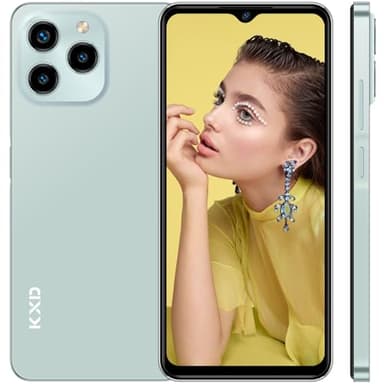 KXD A07 Handy Ohne Vertrag Günstig 2023,4GB+64GB/256GB Erweiterbar Android 12 Octa-Core 6,52" HD+ 4G Smartphone Ohne Vertrag,13MP+8MP Kamera 4500mAh, Fingerprint,Face ID,Simlockfreie Handys-Grün