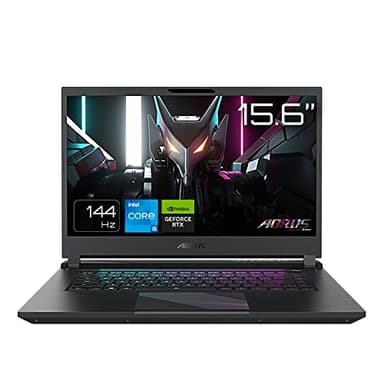 GIGABYTE AORUS 15 (9KF-E3DE383SH) Gaming Laptop | 15,6" 144Hz FHD IPS Display | Intel Core i5-12500H | 8GB RAM | 512B SSD | GeForce RTX 4060 | Schwarz