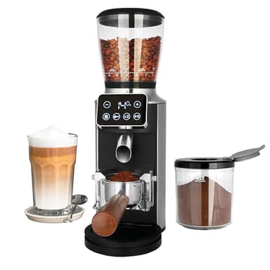GASTROBACK Barista Kaffeemühle Elektrisch für Siebträgermaschine - 30 Stufen Mahlgrad Einstellbar, Kegelmühlen - Elektrische Kaffeemühle Kegelmahlwerk, Espressomühle Siebträger Kaffeemaschine