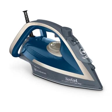 Tefal Dampfbügeleisen Ultragliss Plus, 2800 W, abnehmbarer Kalk-Kollektor, kratzfeste Bügelsohle, 50 g/Min. Dampfabgabe, 260 g/Min. Dampfstoß, Abschaltautomatik, türkis/grau, FV6842