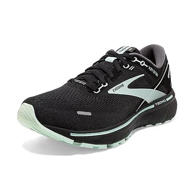Brooks Damen Ghost 14 Gtx Laufschuh, Black Blue Fiery Coral, 36.5 EU