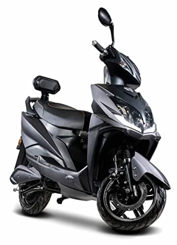 Elektroroller FALCON, 3400 Watt, Lithium-Akku, 45 km/h, 80 km Reichweite, Elektro-Roller, E-Roller mit Straßenzulassung, Produktvideo, Schwarz