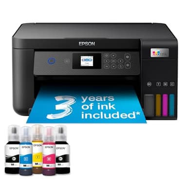 Epson EcoTank ET-2850 A4 Multifunktions-Fi-Tintentankdrucker, mit bis zu 3 Jahren Tinte im Lieferumfang enthalten