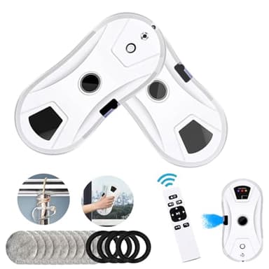 Hooha 5600pa Fensterroboter Fensterputzroboter Testsieger Intelligente Kantenerkennungssystem&Sicherheitssystem Automatischer Fenstersauger Roboter Sicherer&Effizienter&Komfortabler Reinigungsroboter