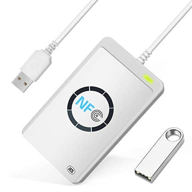 NFC ACR122U RFID NFC Reader Writer Kartenlesegerät Karten Lesegerät mit USB NFC Kartenleser Fast NFC Schreiber Kontaktlos Card Verfasser, ISO14443A/B 424Kbps
