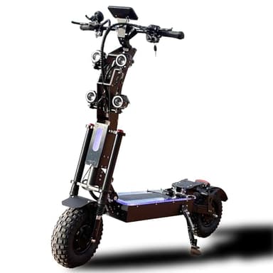 HWWH P4 E Scooter E Roller Elektroroller Schneller Erwachsene Klappbar 14 Zoll 3 Gang Daumengashebel Doppelmotor NFC-Aktivierung 60/72V/50AH Lithium-Ionen-Akku Maximale Reichweite 120-140 KM