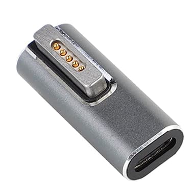 SUPERNIGHT USB C Magnet Adapter, USB C zu Magnetische T-Spitze für MacBook Pro/Air nach 2012, Buchse Typ-C zu Mags 2 Konverter Anschluss Ersatz MacBook Netzteil für PD 45W-100W Ladegerät, T-Shape!