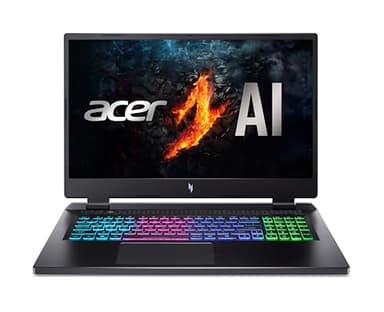 acer Nitro 17 (AN17-42-R2E6) Gaming Laptop | 17" FHD IPS 165Hz Display | AMD Ryzen 7 8845HS | 16 GB RAM | 1 TB SSD | NVIDIA GeForce RTX 4060 | Windows 11 | QWERTZ Tastatur | schwarz