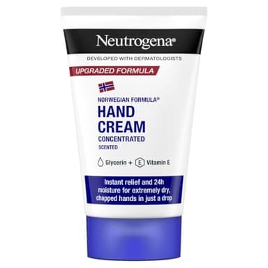Neutrogena Norwegische Formel konzentrierte Handcreme für sehr trockene Hände, parfümiert, 50ml