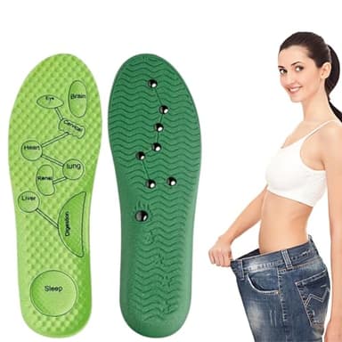 EUYKQNOI akupressur einlegesohlen Magnetische Einlegesohlen,abnehmen einlegesohlen,Orthopädische Schuheinlagen Akupunktur einlagen zum abnehmen Für Schmerzende Füße Mit Magnetischen Akupressur 37-38
