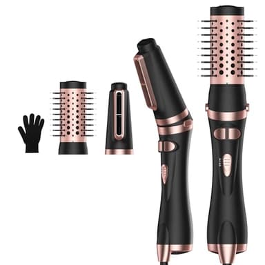Air Styler 2 In 1 Föhnbürste Rotierend Warmluftbürste Rundbürstenföhn Mit Elektrische Rundbürste, 2 Aufsätzen, 38Mm /50Mm, Rotierende Warmluftbürste Selbstdrehend, Volumen Föhnbürste