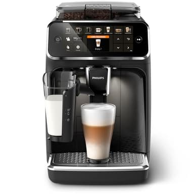 Philips Kaffeevollautomat Serie 5400 – Genießen Sie 12 Getränke, schnell reinigendes LatteGo, intuitives TFT-Display, anpassbare Kaffeeeinstellungen, erstklassiges Küchendesign (EP5441/50)