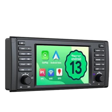 Eonon 7 Zoll IPS Android 13 2+32 GB für BMW 5 E39 (1995-2002) GPS CarPlay Android Auto WiFi USB EQ Bluetooth Bildschirmspiegelung SWC Autoradio-Unterstützung Rückfahrkamera Autoradio E39A13