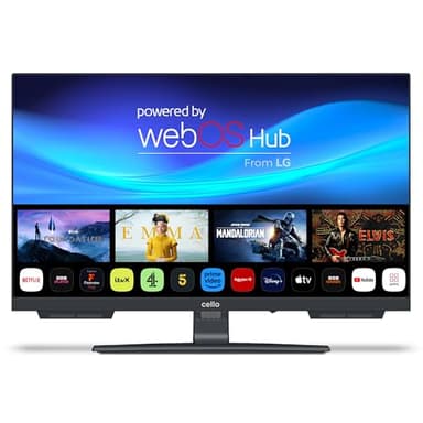 Cello C2224WSH 22" Zoll Full HD SMART rahmenloser TV Triple Tuner (DVB-C/-S2/-T2) Bluetooth WebOS by LG Pitch Perfect Lautsprecher Disney+ Netflix [2025]