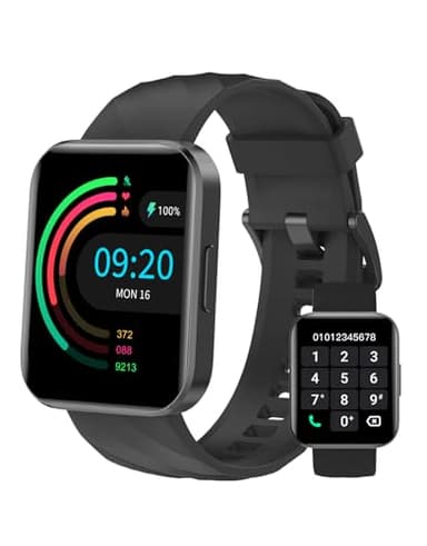 Smartwatch Damen Herren 1.85'' Smart Watch mit Bluetooth Telefonfunktion,Fitness Tracker mit Schrittzähler Uhr Pulsuhr SpO2,Fitnessuhr Damen mit 110+ Sportmodi,Armbanduhr Kompatibel mit iOS Android