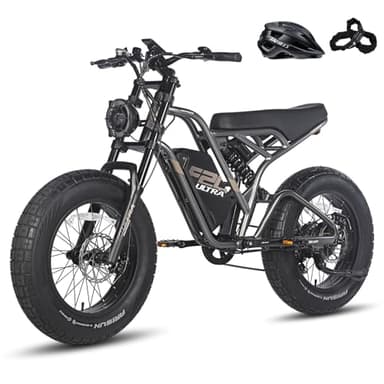 Fafrees F20 Ultra E Bike Elektrofahrrad, 48V 25Ah Akku, City E-Bike 20"*5.0 Dicke Reifen, Fatbike Motor 79N.m Torque, Mountainbike Reichweite bis zu 80-140Km (Grau)