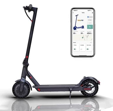 LuvTour Elektro Scooter 20 Km/h E Scooter 350W, 30 Km Lange Reichweite, Faltbarer Elektroroller mit App inkl Sperr und Cruise-Modus, 8,5 Zoll Wabenreifen E Roller für Erwachsene bis 120kg (Schwarz)