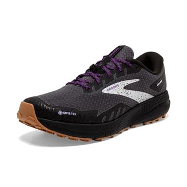 BROOKS Damen Divide 4 GTX Sneaker, Black/Blackened Pearl/Purple, 42 EU