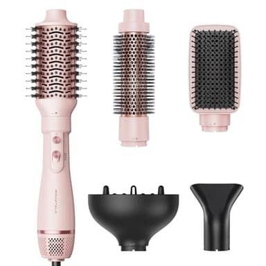 Wavytalk Warmluftbürste, 5 in 1 Hairstyler, Föhnbürste zum Trocknen und Stylen in One Step, AIR SCULPT Für Schnelles Volumen, Locken, Glätten, Salon-Blowouts, 3 Temperaturen, Keramik, Eurostecker