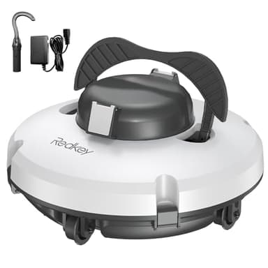 Redkey S100 Poolroboter Akku, Akkulaufzeit 130 Minuten,Max Steigung 18°,Selbstparkend, Automatische Poolreiniger Kabelloser, Poolreinigungsroboter,Geeignet für Flache Pools bis zu 100 m²