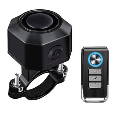 Fahrrad Alarmanlage Fahrradalarmanlagen mit Fernbedienung Drahtlose - USB-C Wasserdicht Motorrad Fahrrad Tracker Diebstahlschutz Anti-Diebstahl-Vibration Scooter Roller Alarmanlage Bike Alarm