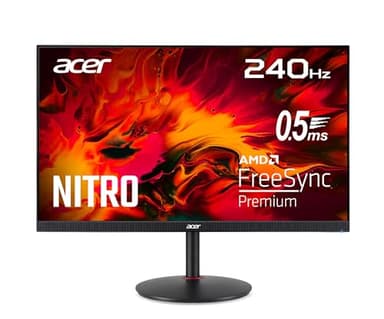 Acer Nitro XV272U W2 Gaming Monitor 27 Zoll (69 cm Bildschirm) WQHD, IPS, 240Hz DP, 144Hz HDMI, 1ms/0.5ms(GTG, Min.), DP 1.4, 2xHDMI 2.0, höhenverstellbar, drehbar, FreeSync Premium