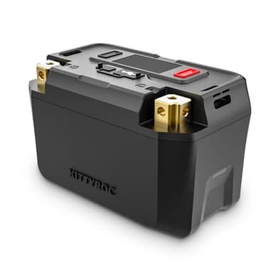 KITTYROC Lithium LiFePO4 Motorradbatterie, 12 V, 4 Ah, 500 A, Akku für ATV, UTV, Jetski, 4 Räder, Quad, Rasenmäher, Traktor, Scooter, PWC, Seadoo, Polaris und Generator
