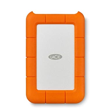 LaCie Rugged Mini 2TB tragbare externe Festplatte, 2.5 Zoll, PC & Mac, inkl. USB-C w/o USB-A Kabel, inkl. Rescue Service (LAC9000298)