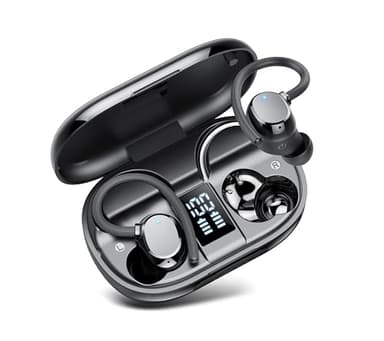 Bluetooth Kopfhörer Sport, 2025 Neue In Ear Kopfhörer Kabellos Bluetooth 5.3 mit 4 ENC Noise Cancelling Mikrofon, IP7 wasserdichte Earbuds, 128 Std Spielzeit, Dual LED Anzeige Ohrhörer für iOS Android