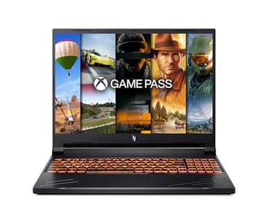 Acer Nitro V16 (ANV16-41-R961) Gaming Laptop | 16" WUXGA 165Hz Display | AMD Ryzen 7 8845HS | 16 GB RAM | 1 TB SSD | NVIDIA GeForce RTX 4060 | Windows 11 | QWERTZ Tastatur | schwarz