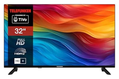 Telefunken Fernseher 32 Zoll Smart TV Powered by TiVo (Full HD, HDR, Triple-Tuner, HD+ 6 Monate inkl.) D32F751X7CW