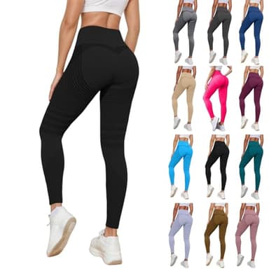 Cellumove 3D Leggings Damen Anti Cellulite Kompressionsleggings High Waist Push Up Yoga Hose mit Bauchkontrolle Blickdicht Figurformende Booty Lifting Fitness Sporthose Stretch Bequem Lipödem