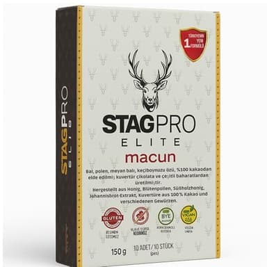 Elite Macun Natürliches Potenzmittel-Gel für Männer - Hochdosierter Energiebooster mit Ginseng & Honig - Unterstützt die Erektion und Leistungsfähigkeit - 10x10g Rezeptfrei