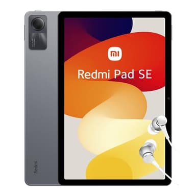 Xiaomi Redmi Pad SE Tablet, 27,9 cm (11 Zoll), WLAN, FHD+ Display mit 90 Hz, 4 GB RAM, 128 GB ROM, Akku 8000 mAh, ES-Version, Grau