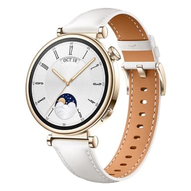 HUAWEI Watch GT 4 Smartwatch, Bis zu 14 Tage Batterielaufzeit, Kompatibel mit iOS und Android™, Herzfrequenzmessung, Sportuhr, SpO2 und GPS, +6 Monate erweiterte Garantie, 41MM, Weiß